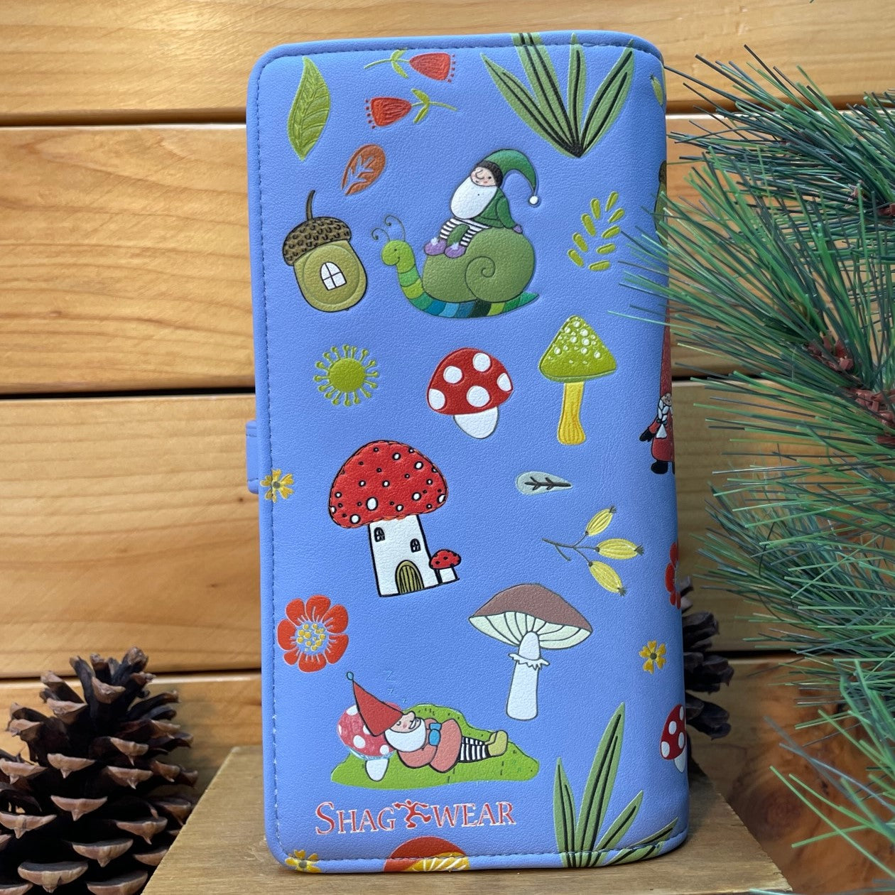 Blue Gnome Forest Wallet - Large