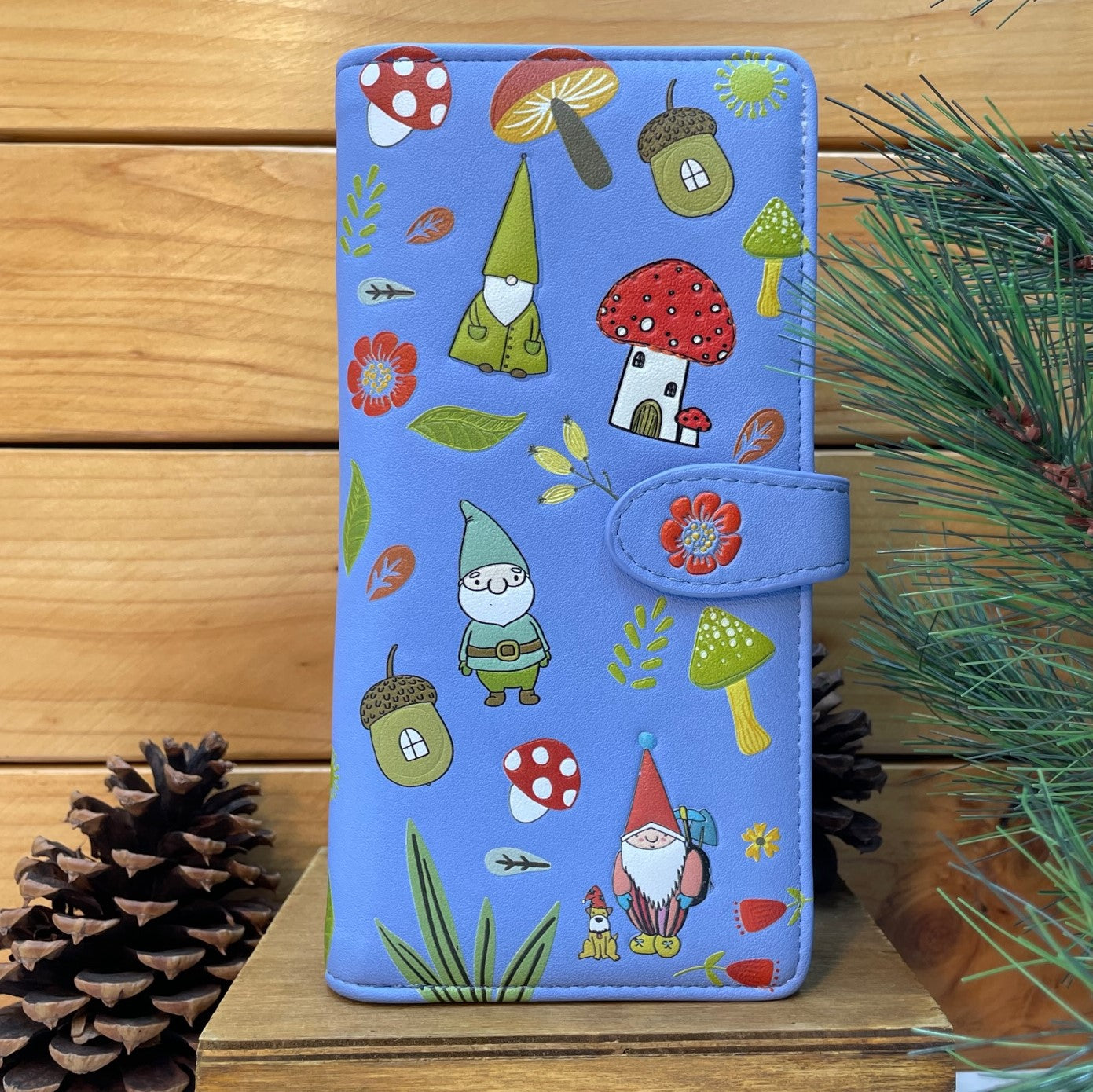 Blue Gnome Forest Wallet - Large