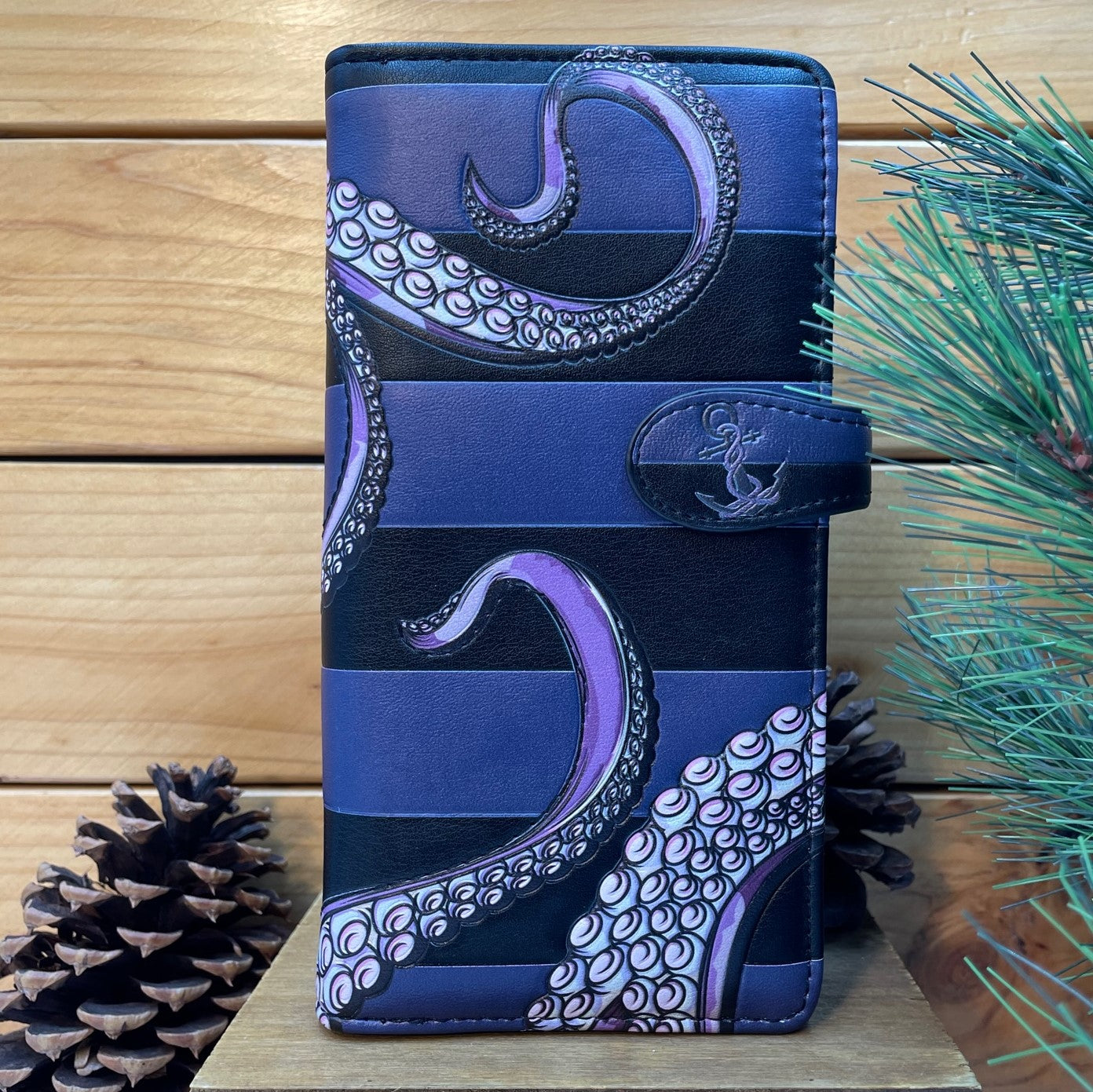 Nautical Octopus Wallet- Large