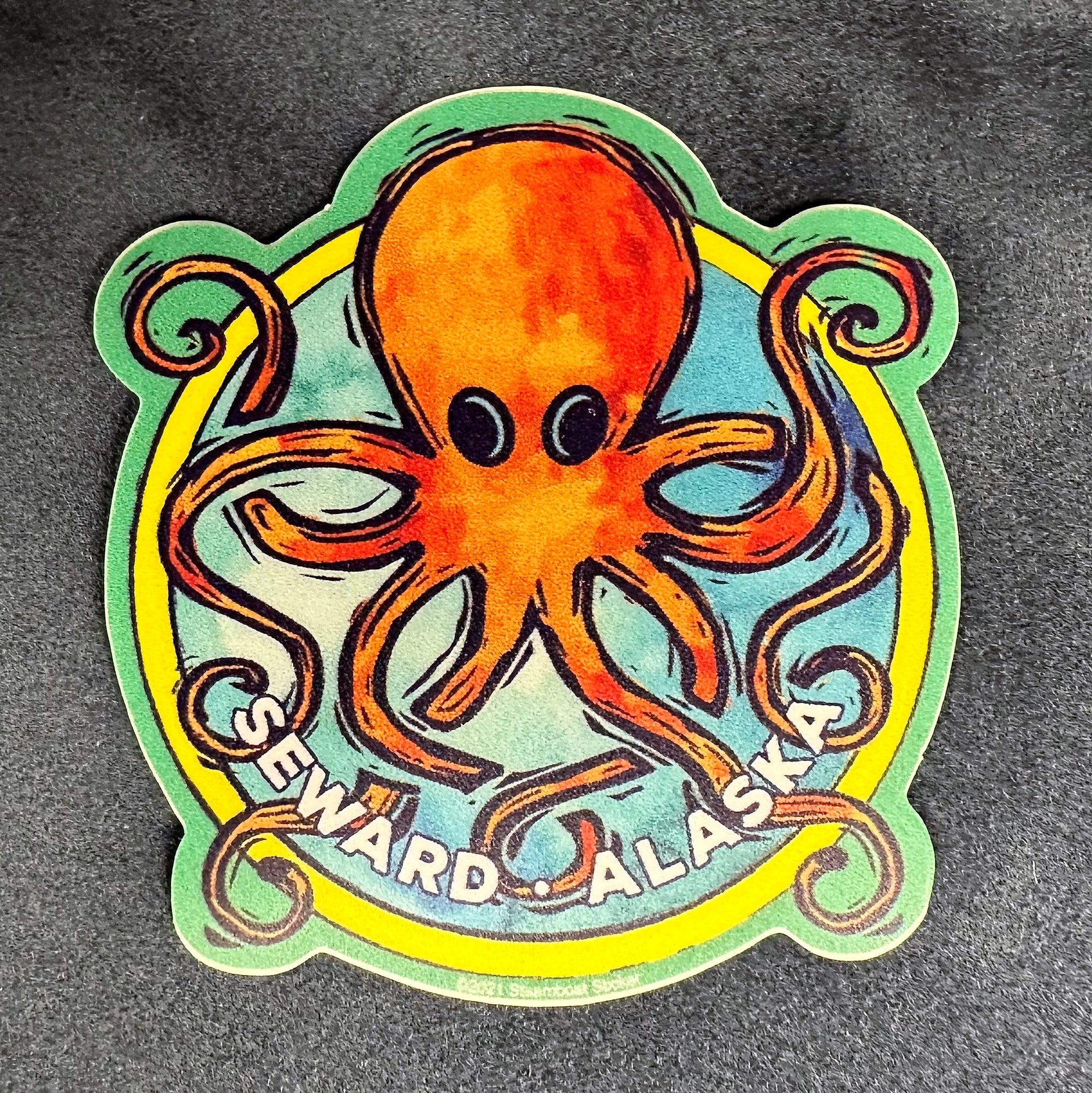 Painted Octopus Mini Sticker