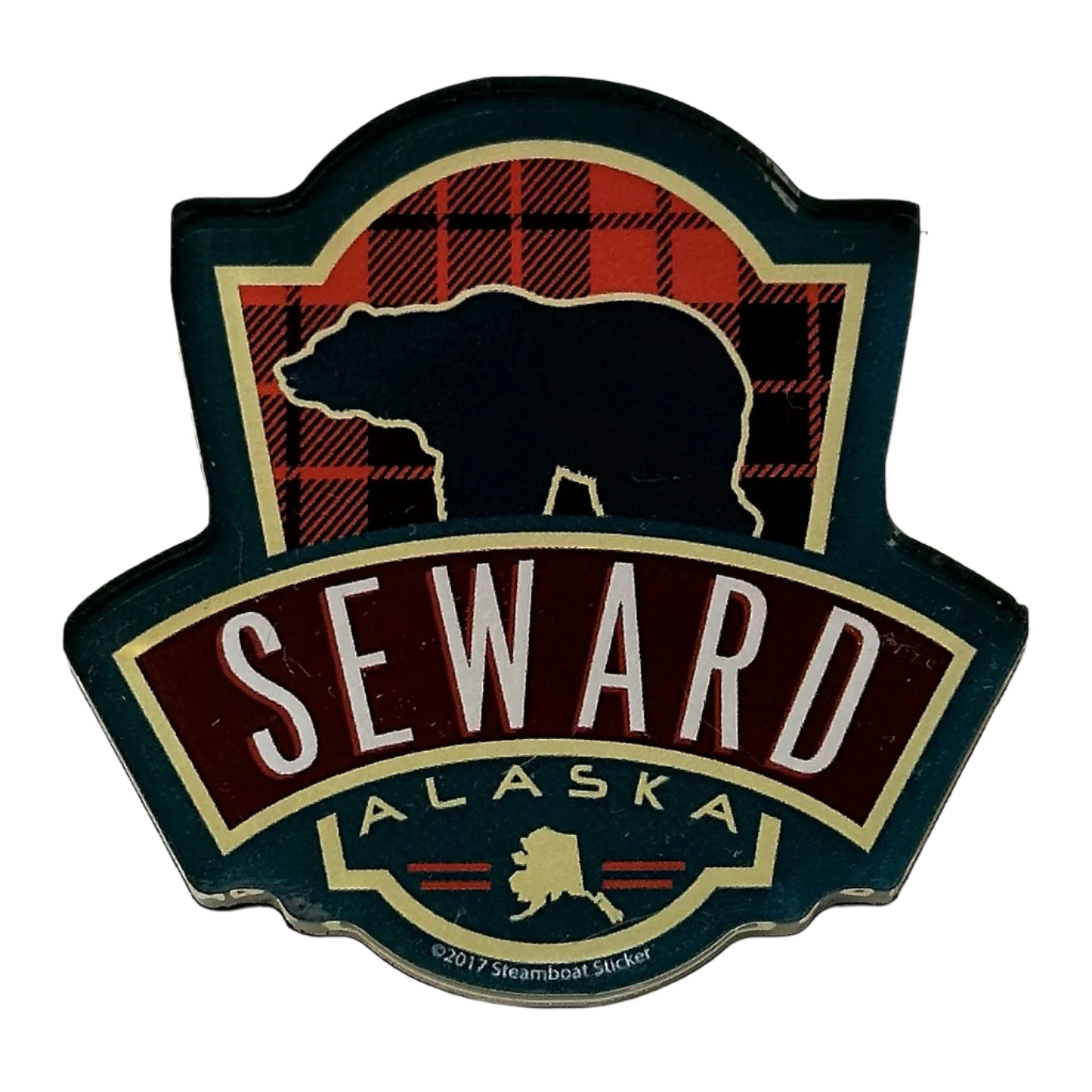 Buffalo Flannel Bear Magnet