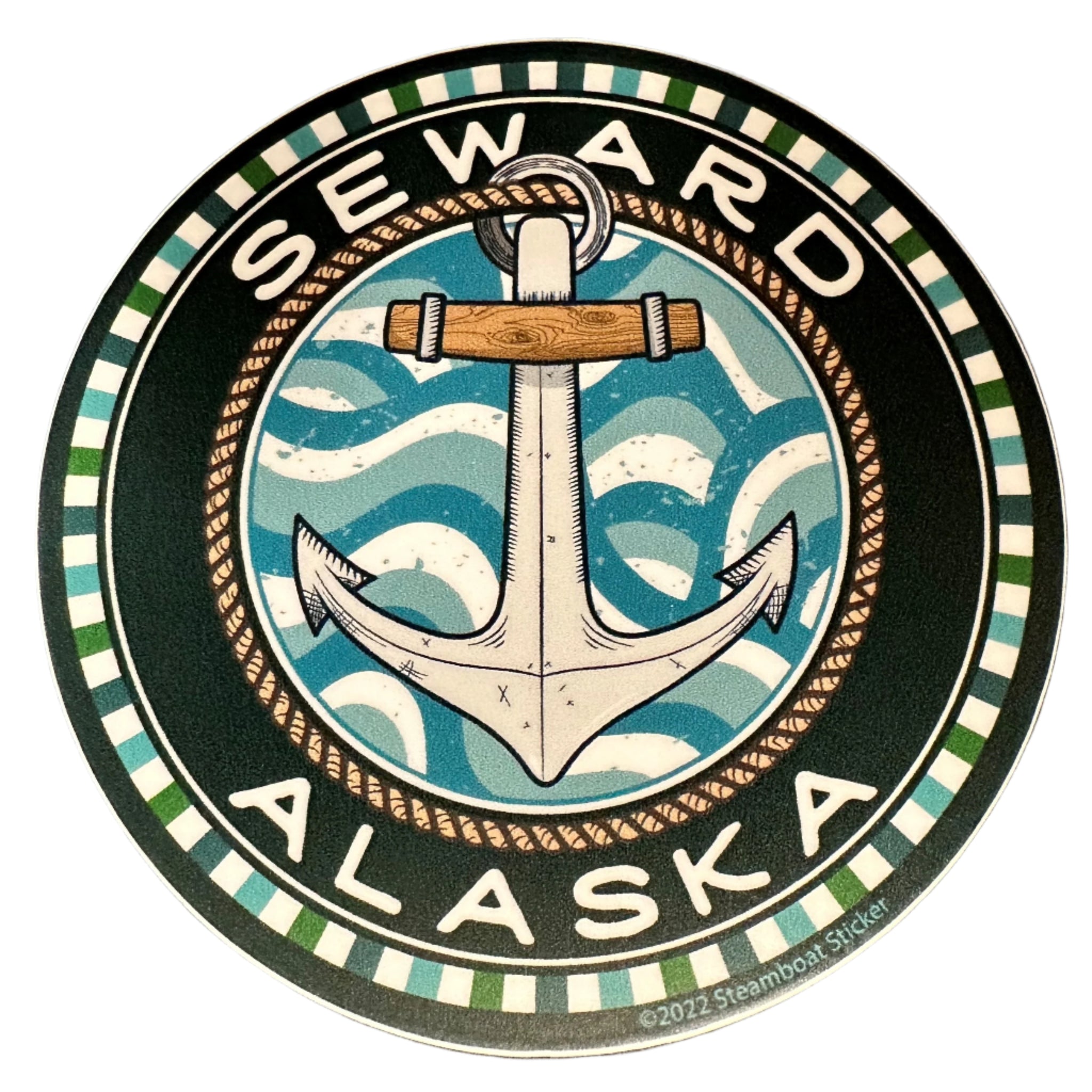 Anchor Wave Sticker - Forests, Tides, and Treasures