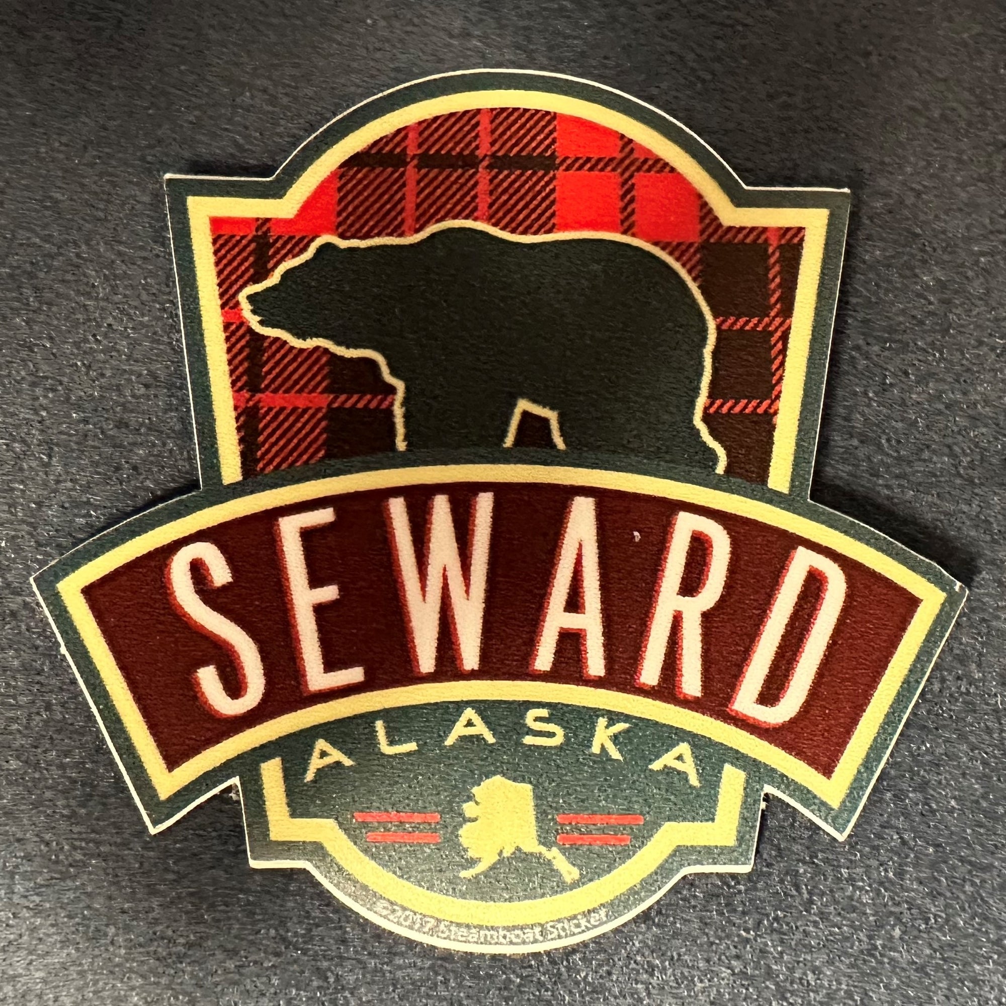 Buffalo Flannel Icon Bear Mini Sticker