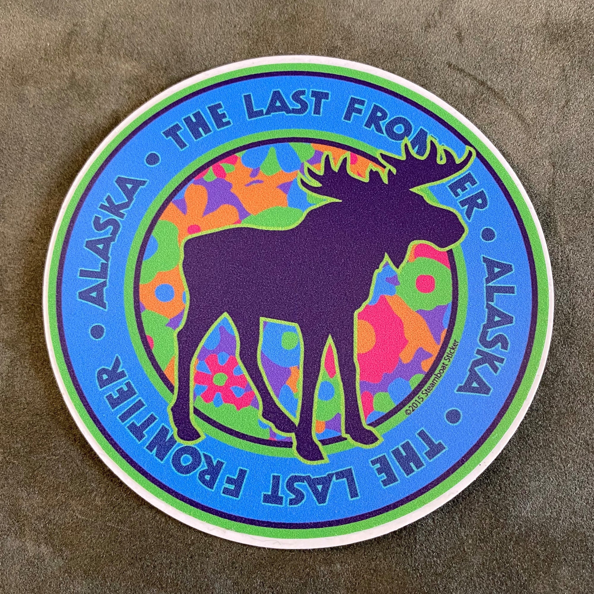 Circle Moose Sticker
