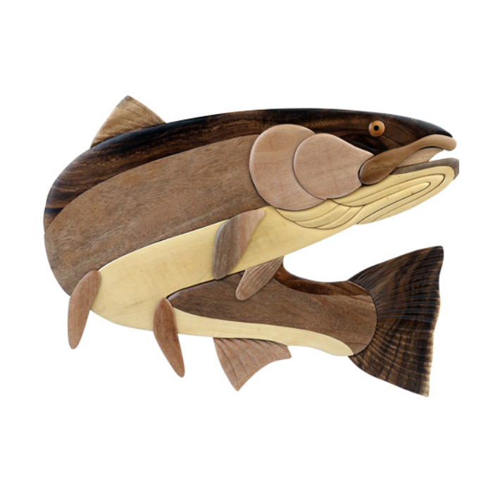 Steelhead - Wood Intarsia Wall Hanging