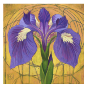 Iris - Wood Block by artist Francois Girard