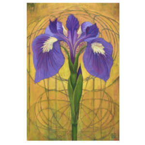 Iris - Wood Block by artist Francois Girard