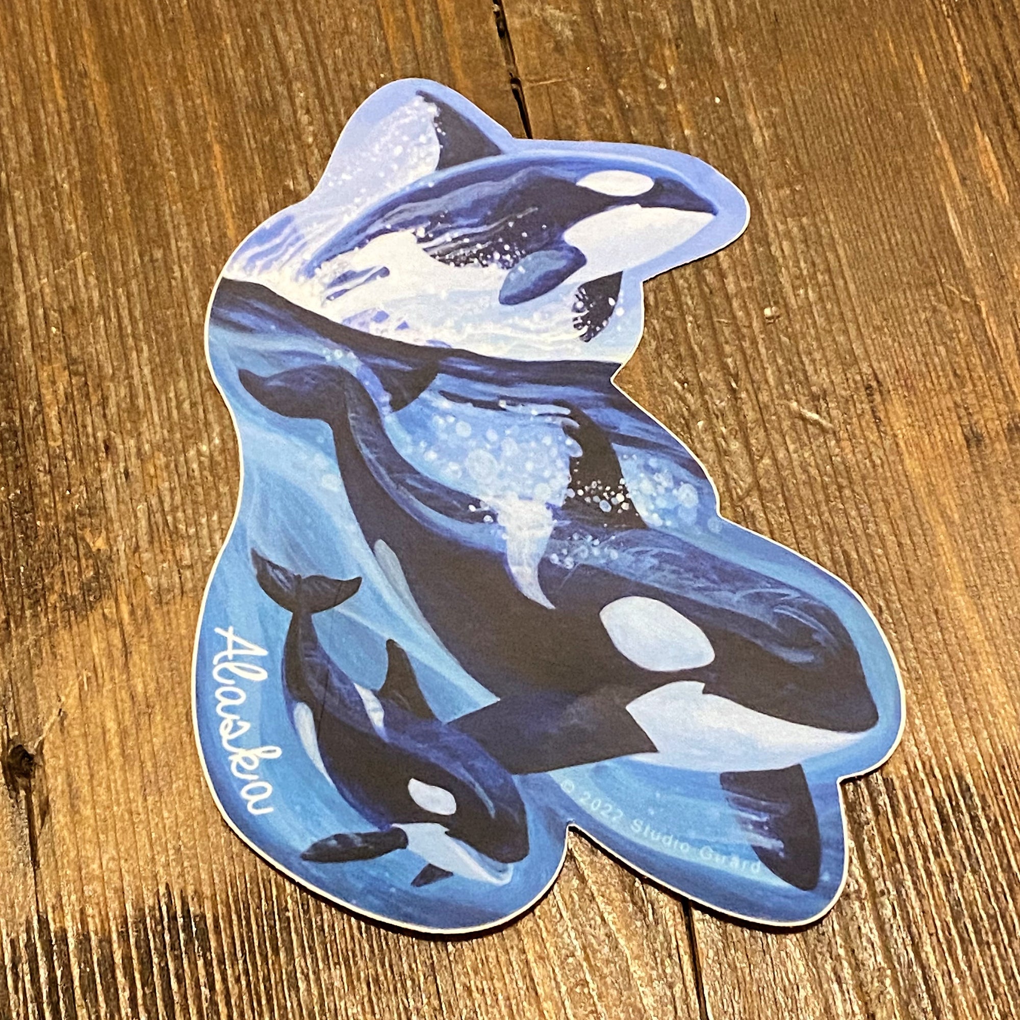 Orcas Sticker