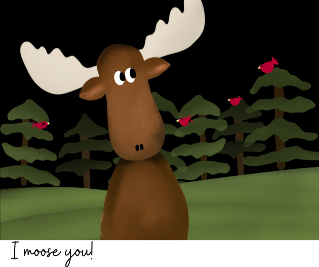 Mosse Greeting Card