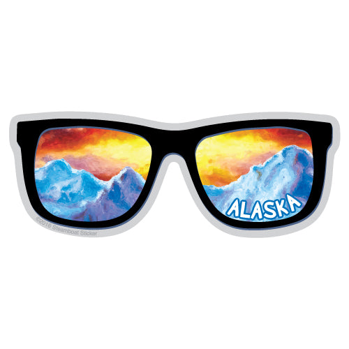 Sunglass Mountains Sticker