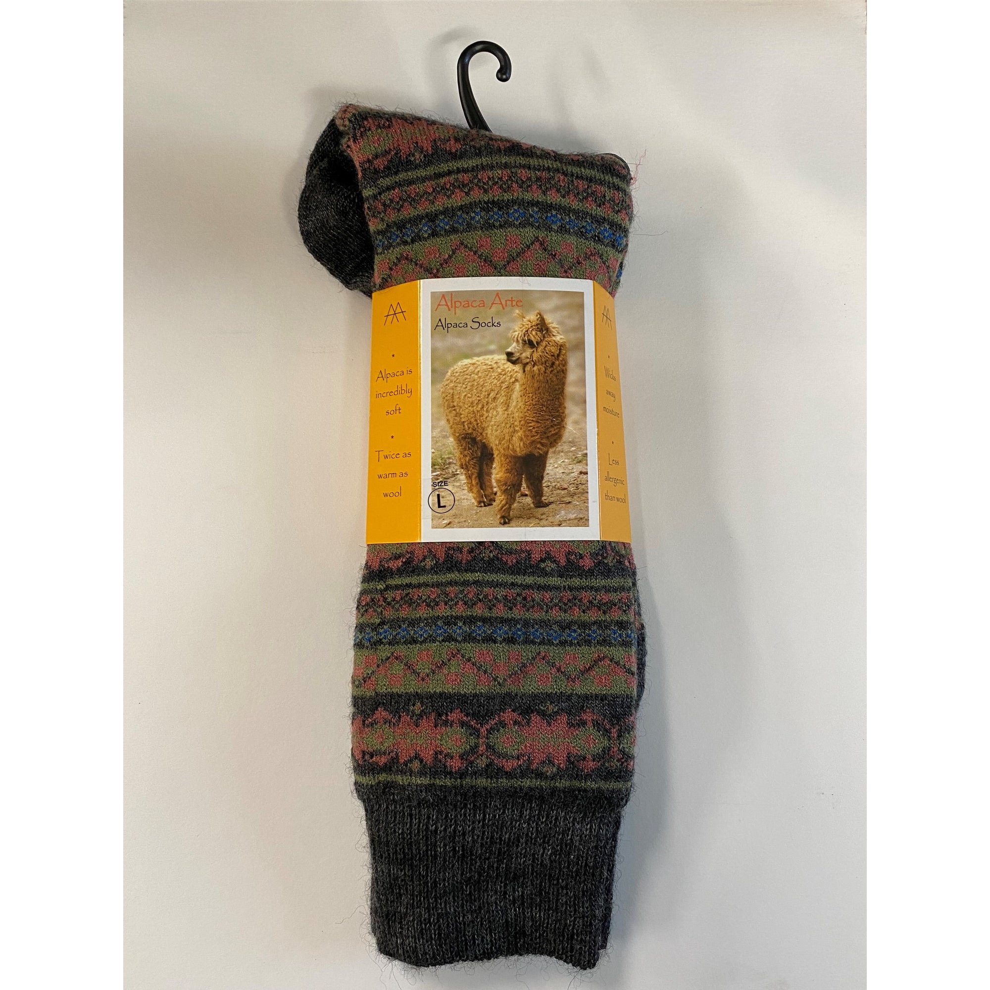 Fair Isle Star Alpaca Socks