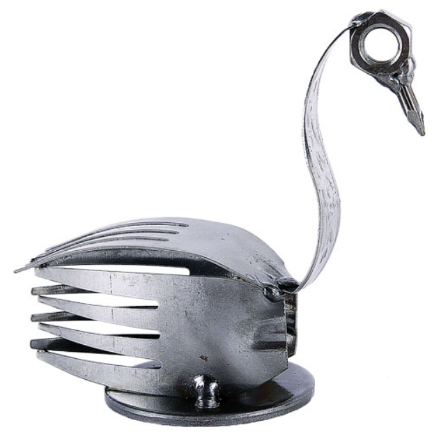 Swan Metal Figurine