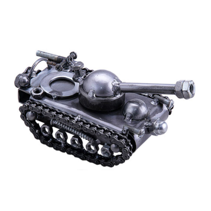 Tank Metal Figurine
