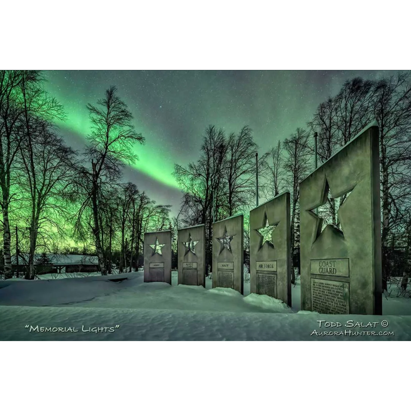 Memorial Lights -Metal Print