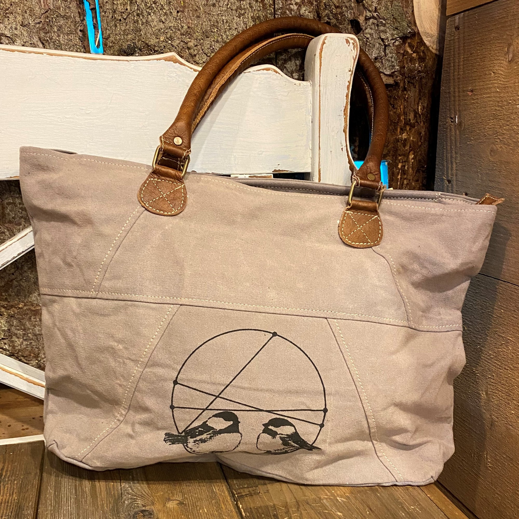 Two Fat Chickadees Tote Bag