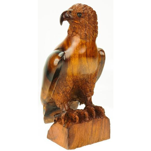 Detailed Eagle Wood Figurine