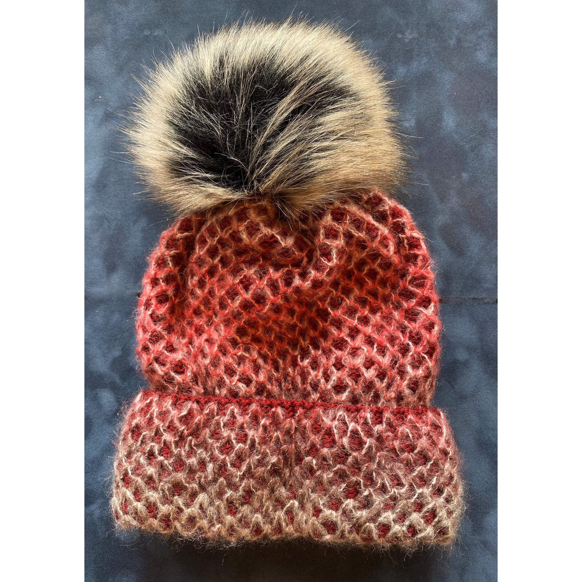 Faux Fur Pom Beanie