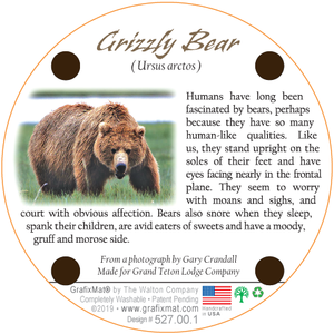 Grizzly Bear Cork Coaster