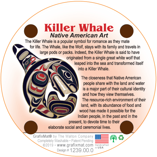 Killer Whale Cork Coaster