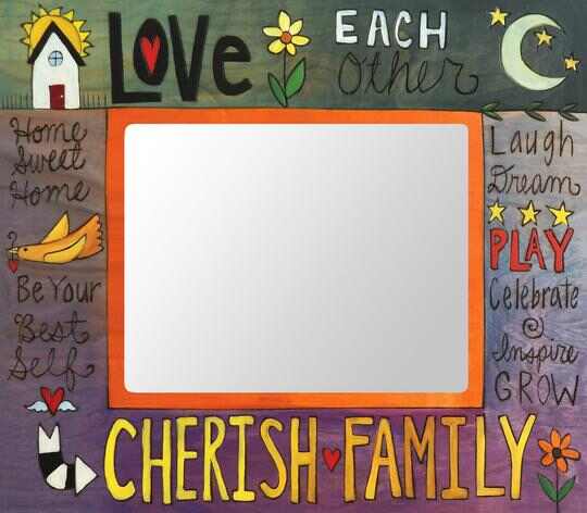 What A Family Means Wood Frame
