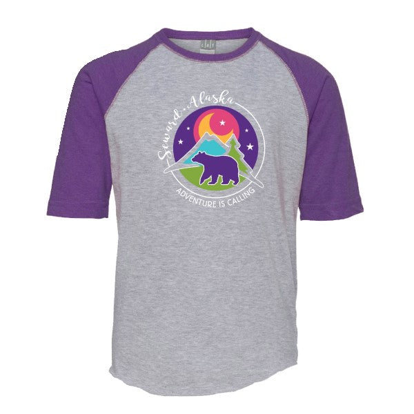 Little Bear Moon Purple Kid's Tee