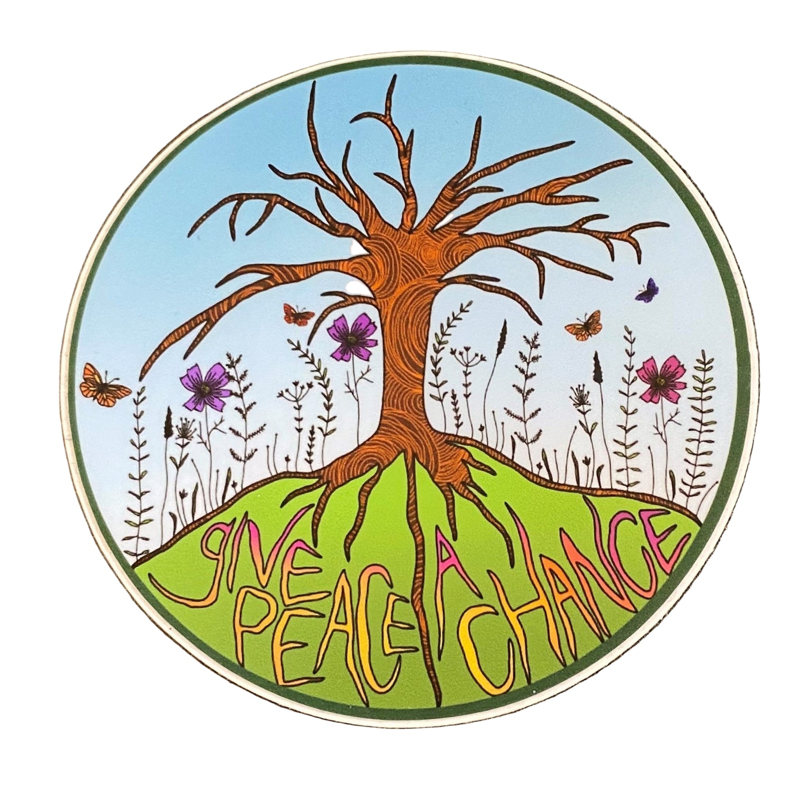 Give Peace a Chance Sticker