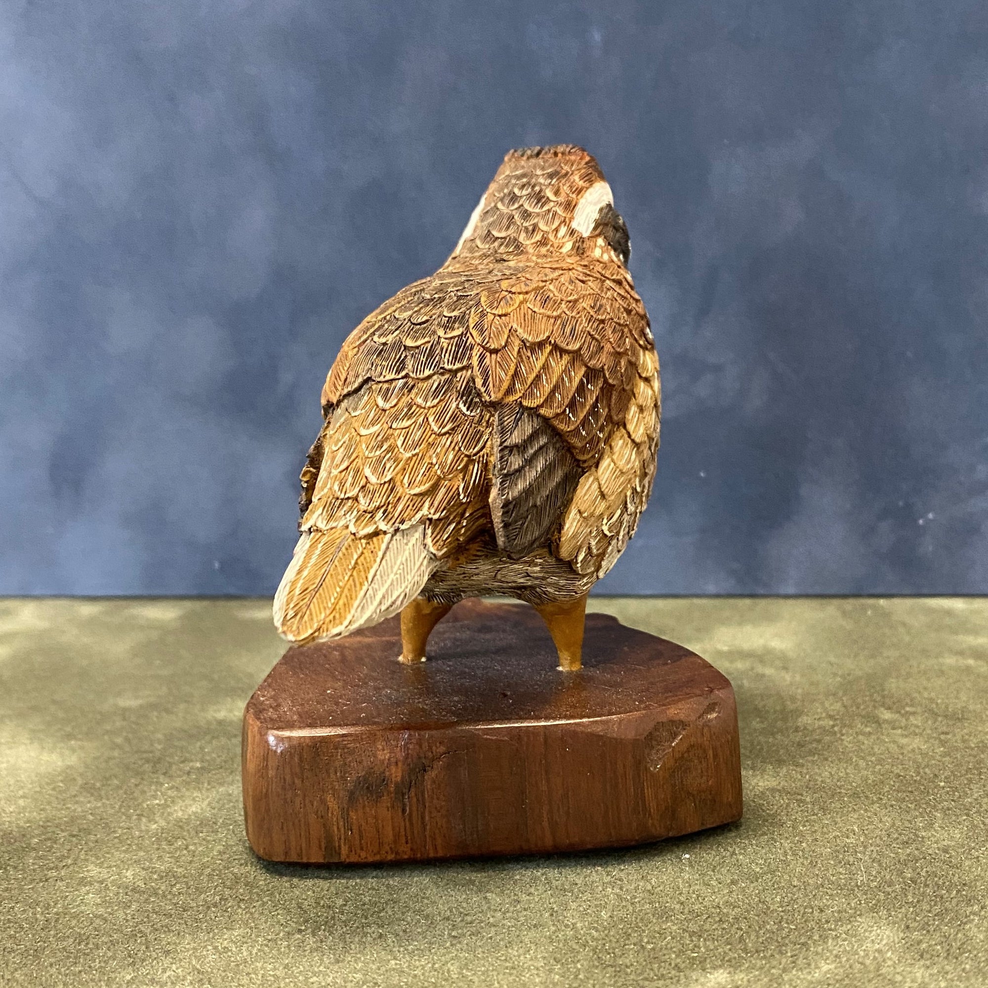 Bob White Quail Wood Carving