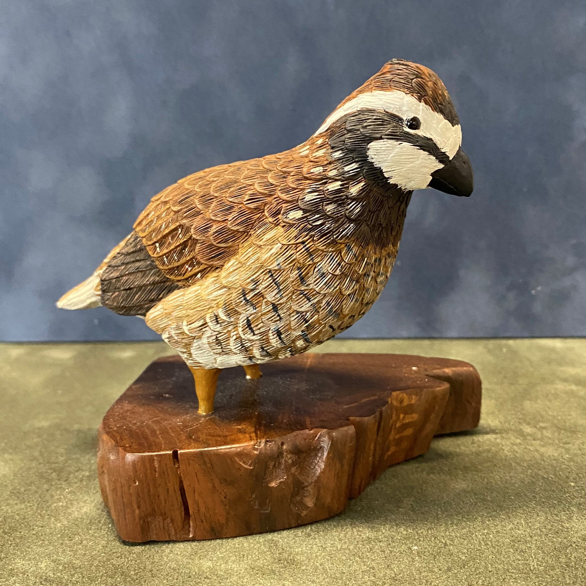 Bob White Quail Wood Carving