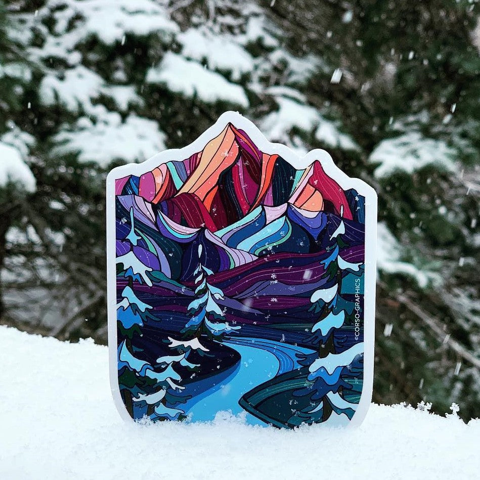 Winter Night - Sticker