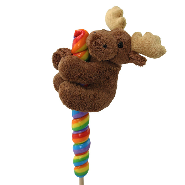 Moose Plush With Lollipop