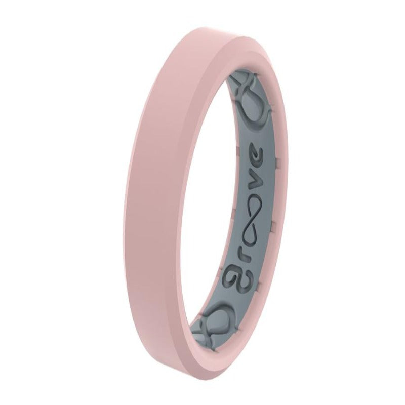 GrooveLife Ring Thin Rose Qtz