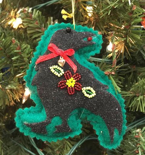 Raven Felt Ornament