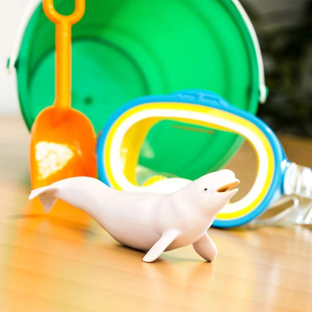Beluga whale figurine on sale