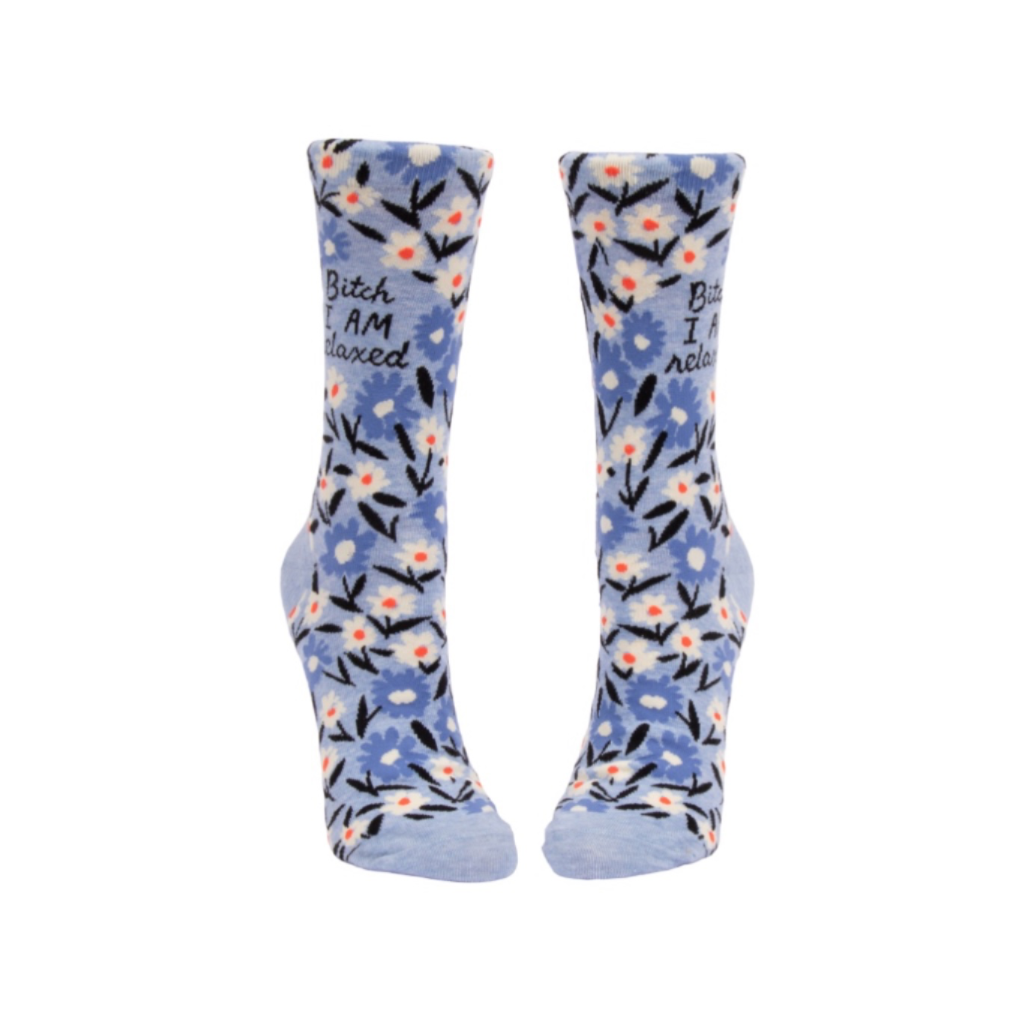 I AM Relaxed Womens Crew Socks