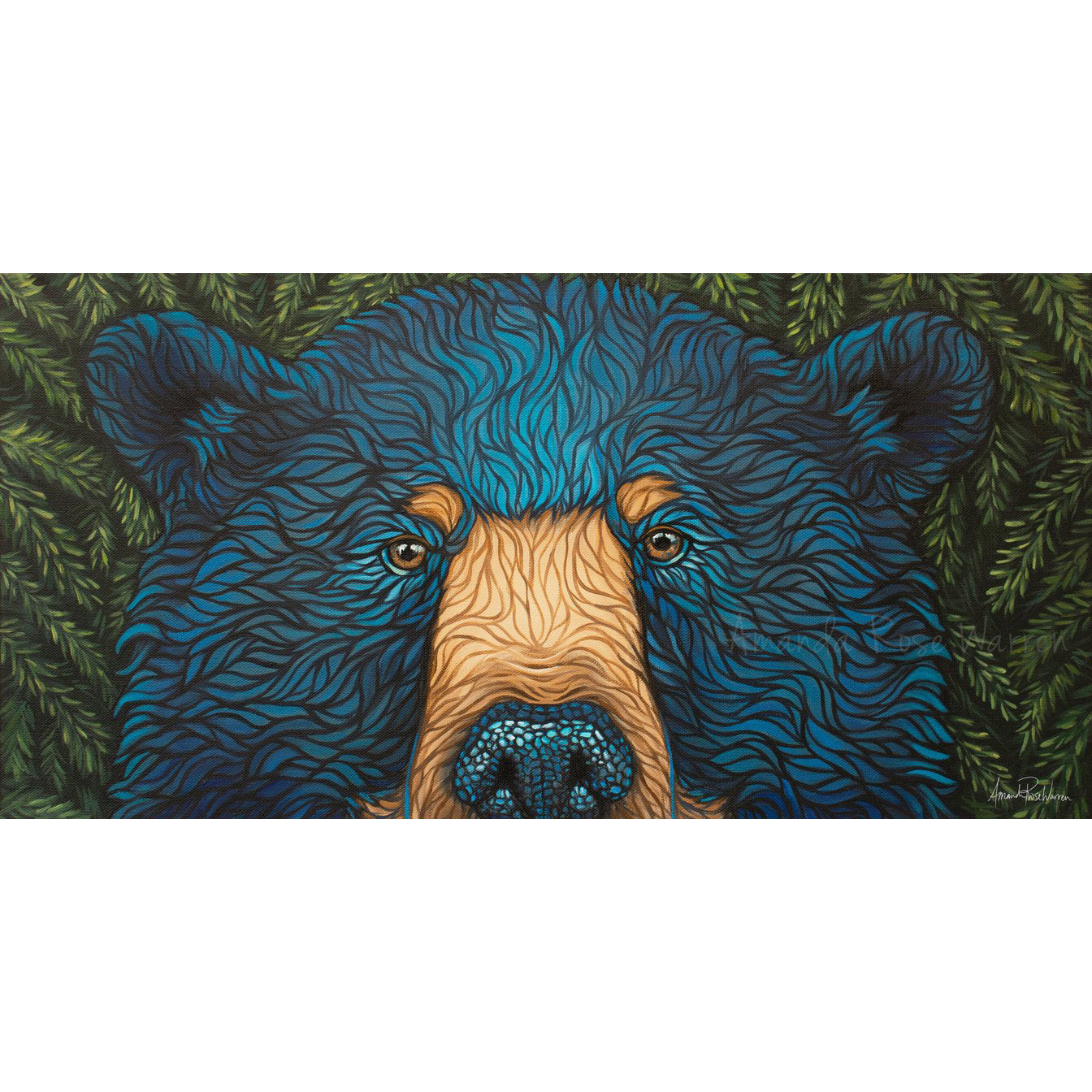 Wild BlueBeary Eyes Print