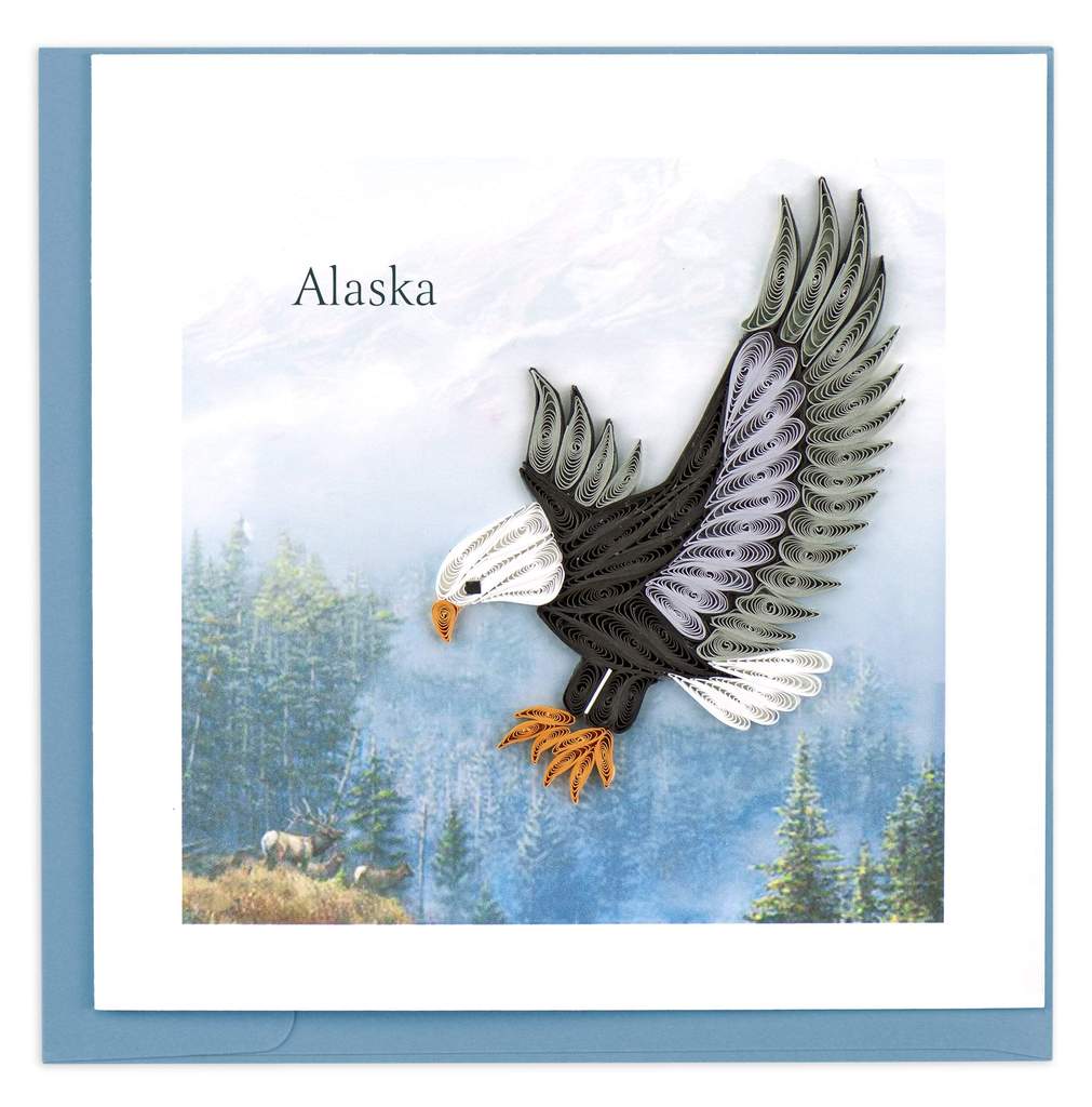 Alaska Eagle Quilling Card