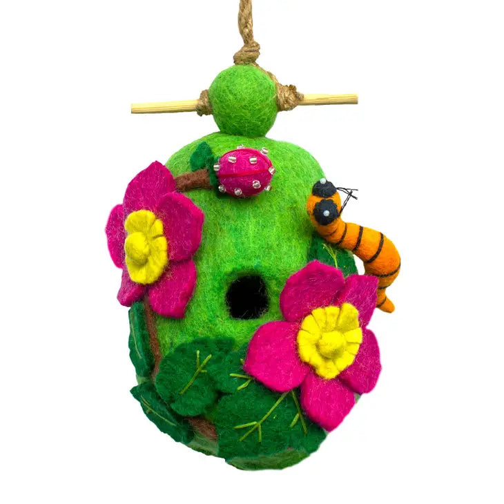 Hand Felted Birdhouse