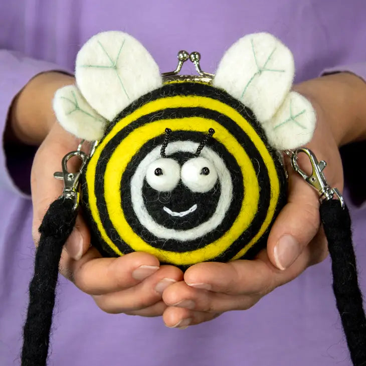 Handfelted Critter Clutch