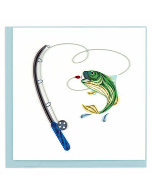 Gone Fishing Quilling Card