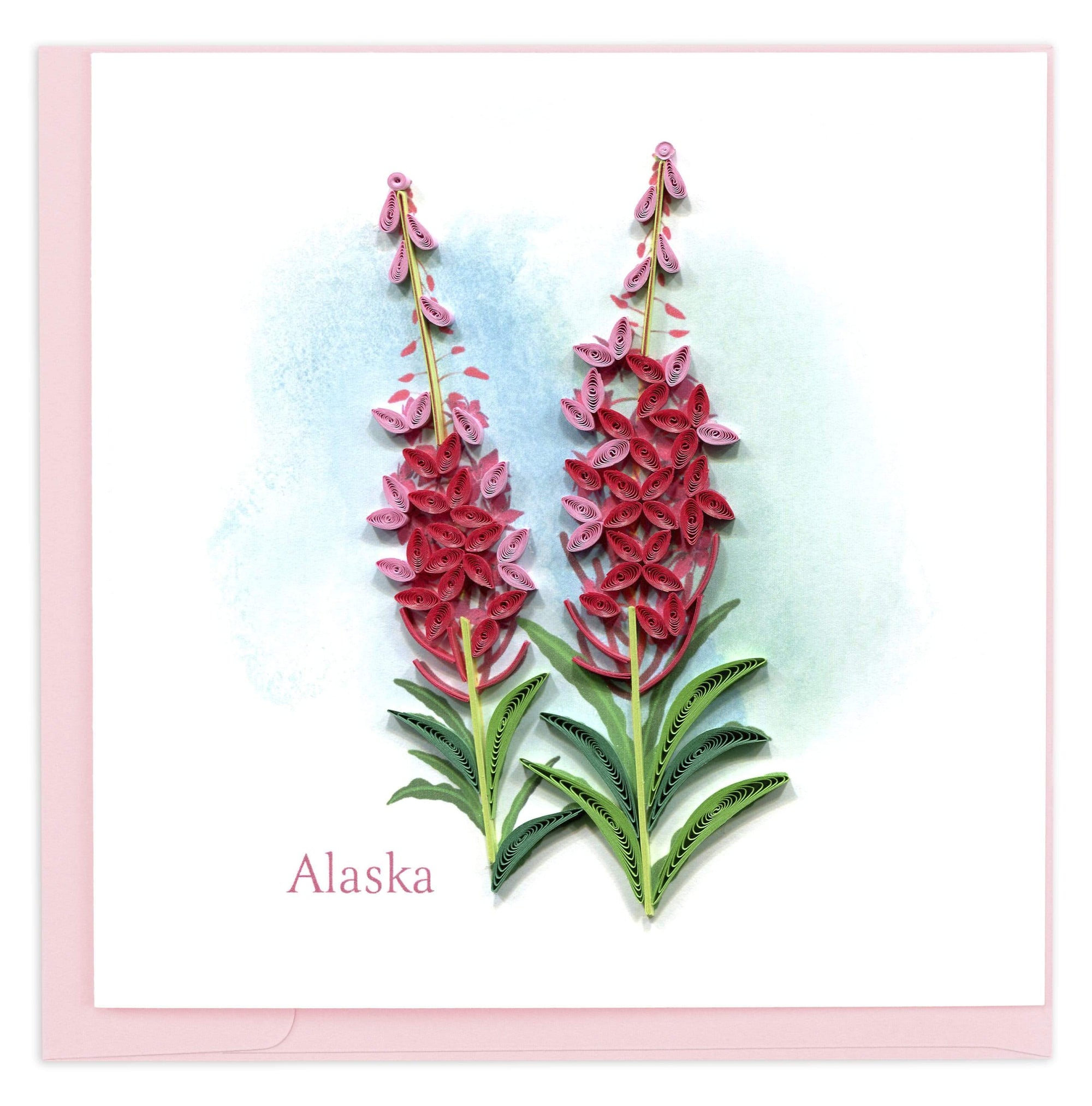 Alaska Fireweed Quilling Card