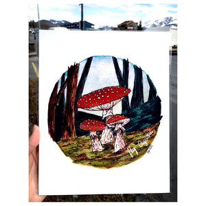 Fly Agaric Mushroom - Art Print