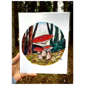 Fly Agaric Mushroom - Art Print