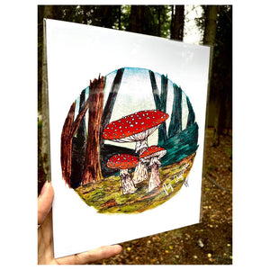 Fly Agaric Mushroom - Art Print