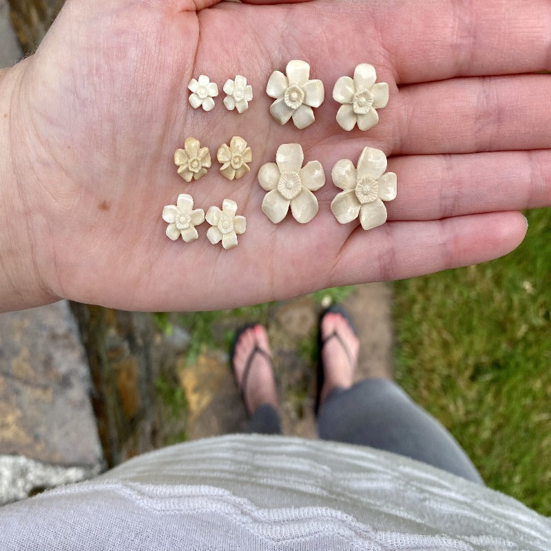 Forget Me Not Mammoth Ivory Earrings