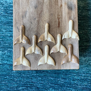 Whale Tail Sm Moose Antler Pendant
