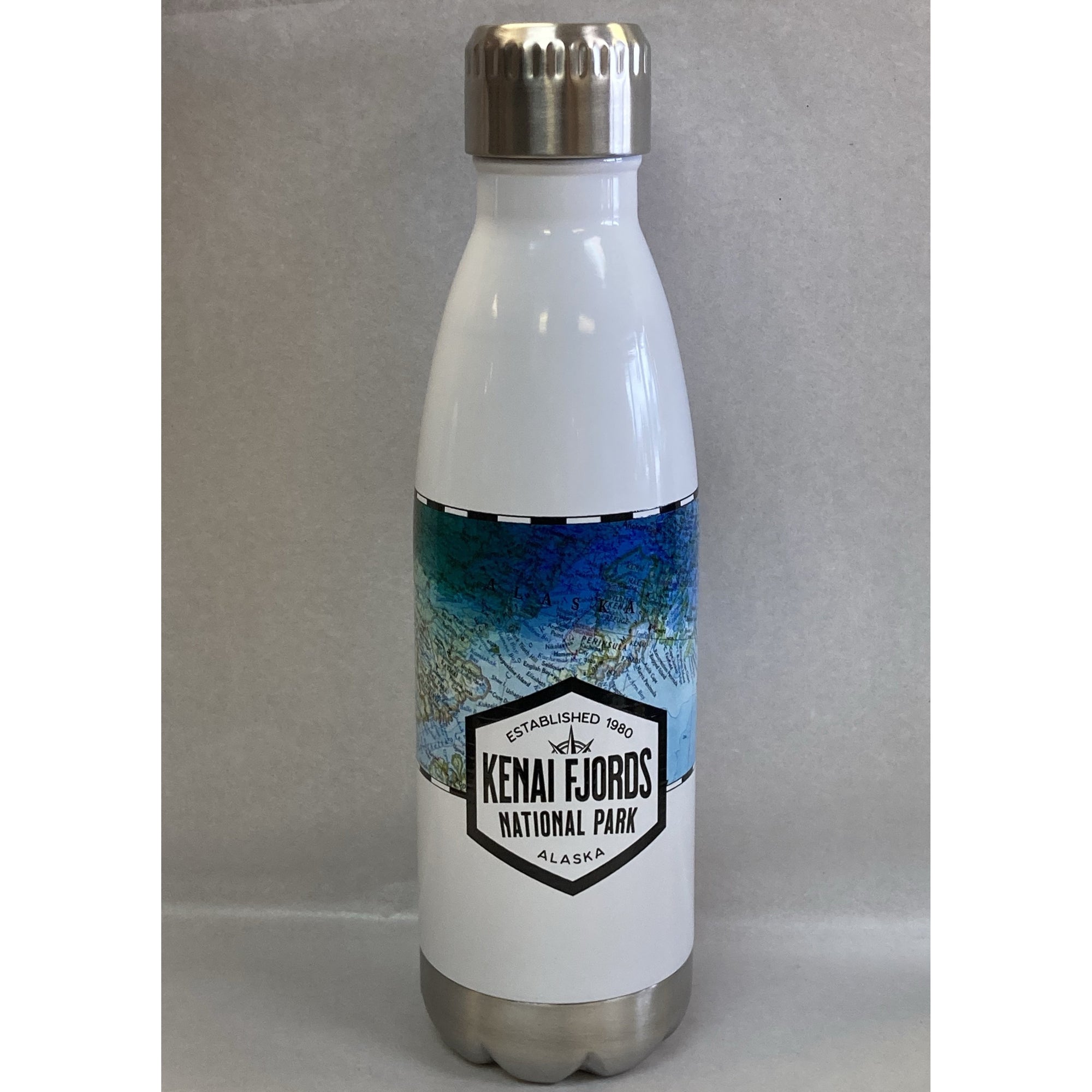 Kenai Fjords Map - Cola Bottle Tumbler