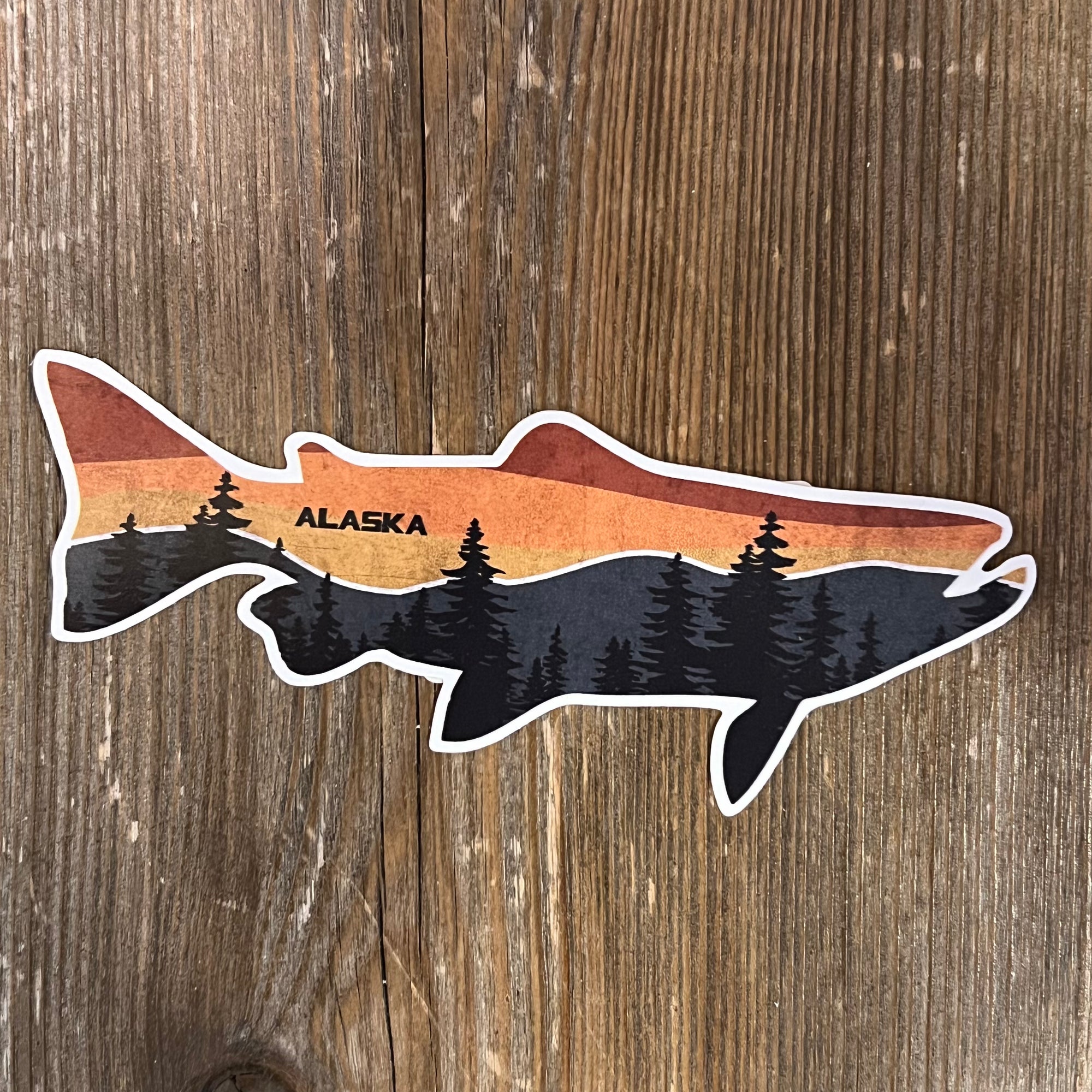 Mountain Trout Sticker 3 Inch