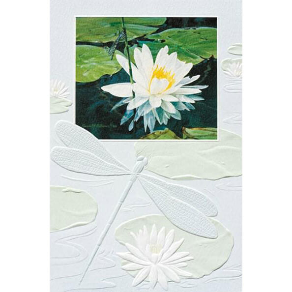 Blue Damselfly Sympathy Notecard