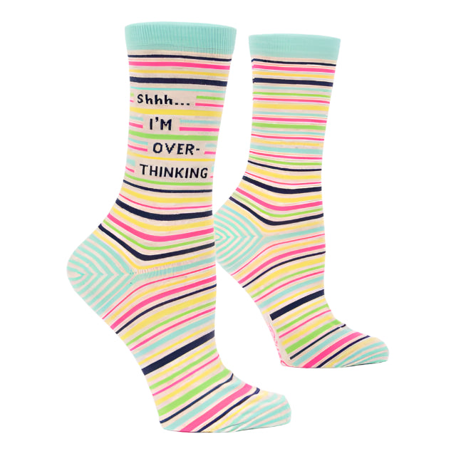 Shh Overthinking Socks -Womens