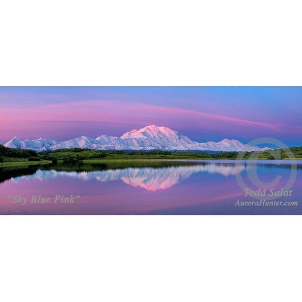 Sky Blue Pink - Double Matted Print